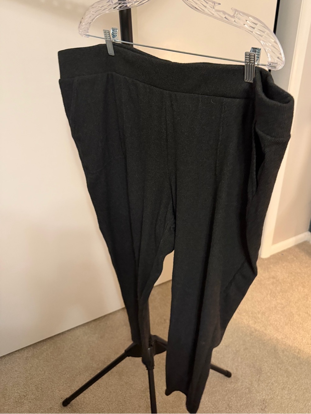 torrid Black Ribbed Knit Leggings
